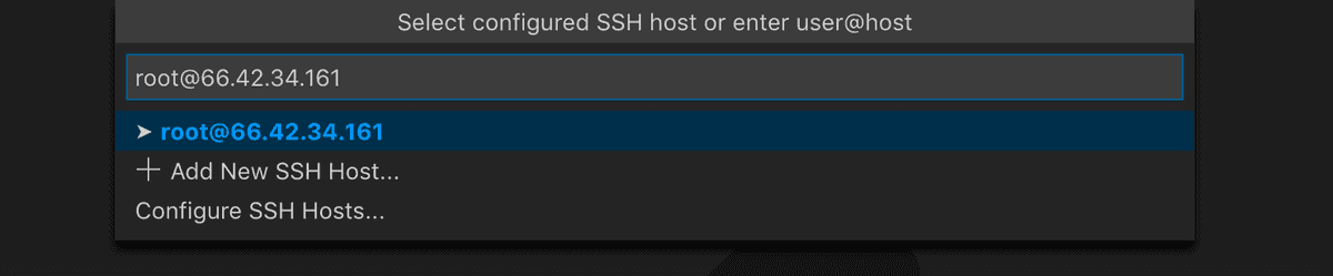 ユーザー名とホスト名の指定